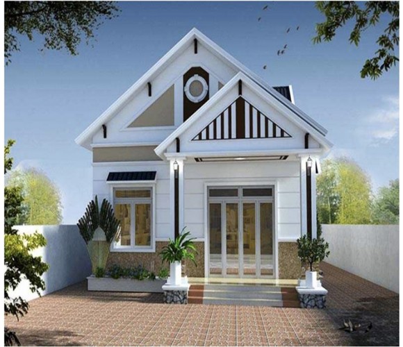 MẪU 1 NHÀ CẤP 4 MÁI THÁI
